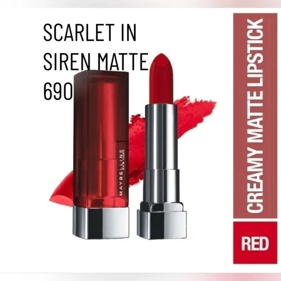 Maybelline Color Sensational Matte Effect Siren in Scarlet 690 - Picture 1 of 5